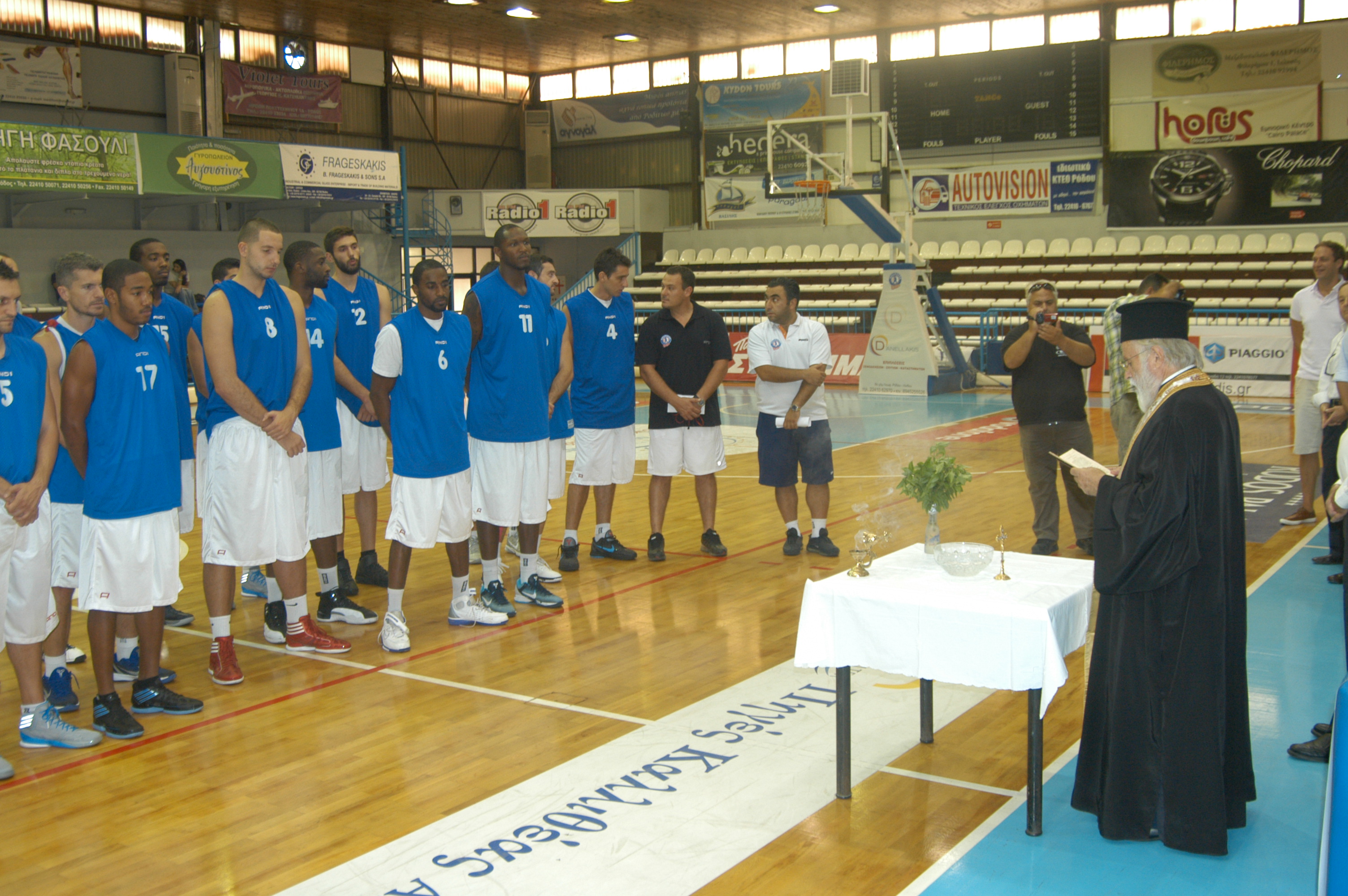 Ο αγιασμός της Κ.Α.Ε. ΒΑΠ Κολοσσός